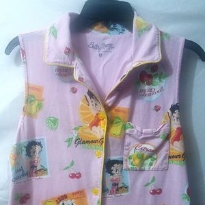 Betty Boop Pink Pajamas set Medium